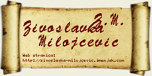 Živoslavka Milojčević vizit kartica